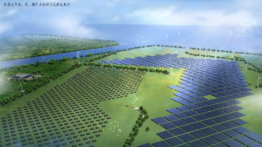 江蘇大豐風(fēng)、光、灘產(chǎn)業(yè)旅游區(qū)光伏發(fā)電項目